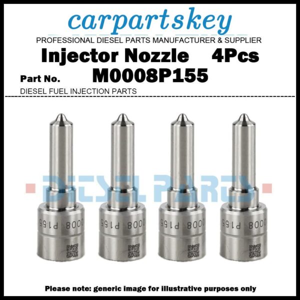 4Pcs Injector Nozzle M0008P155 for Renault Nissan 1.5 dCi A2C59513484 166008052R