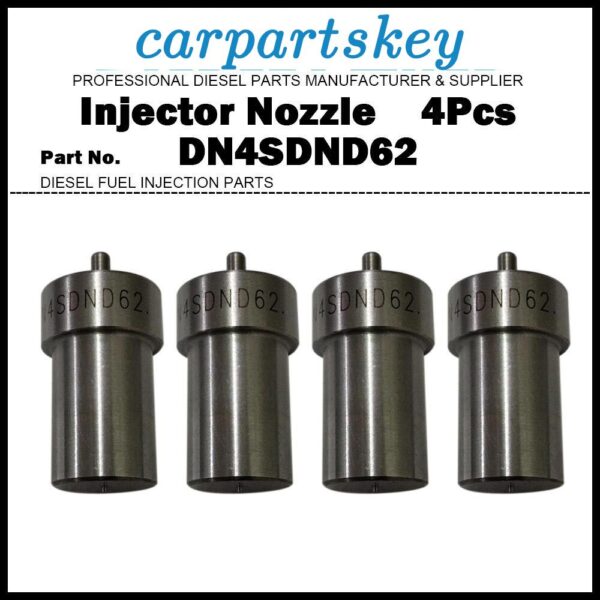 4Pcs Fuel Injector Nozzle DN4SDND62 for Mitsubishi 4D30 4DR5 4DR7 S4E S6E KE250
