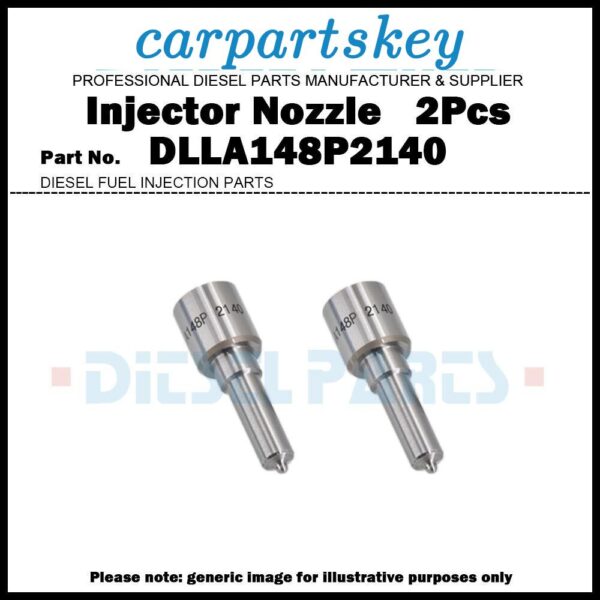 2x Diesel Fuel Injector Nozzle DLLA148P2140 for Liebherr 10490018 0445120196