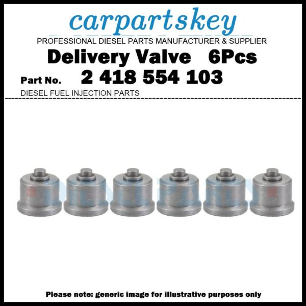 6Pcs Delivery Valve 2418554103 2554103