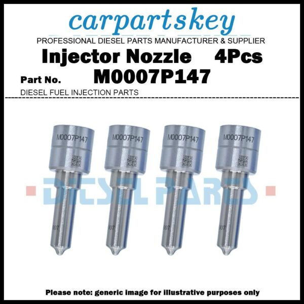 4Pcs Injector Nozzle M0007P147 for NISSAN TIIDA QASHQAI NOTE 1.5 dCi A2C59511606