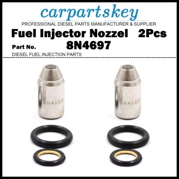 2Pcs Fuel Injector Nozzle 8N4697 8M1584 5M4086 9F0160 Fit Caterpillar 3004 3306