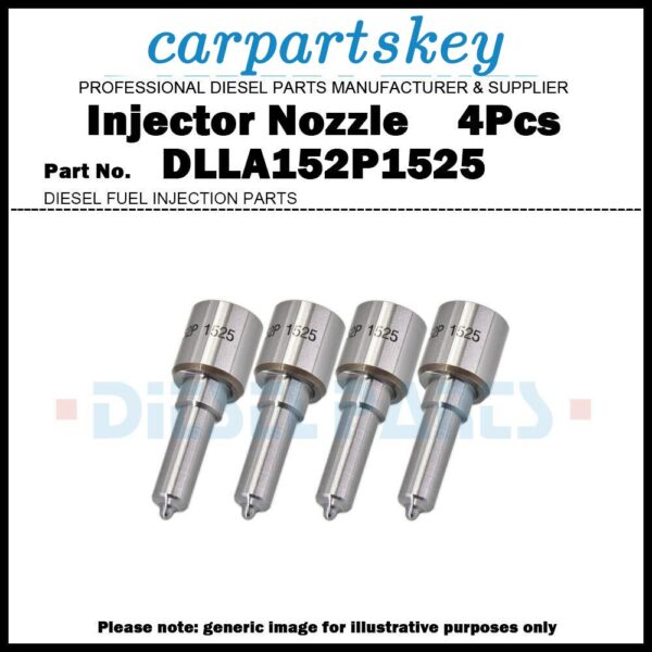 4x Diesel Fuel Injector Nozzle DLLA152P1525 for Mahindra Scorpio 2.6D 0455110260