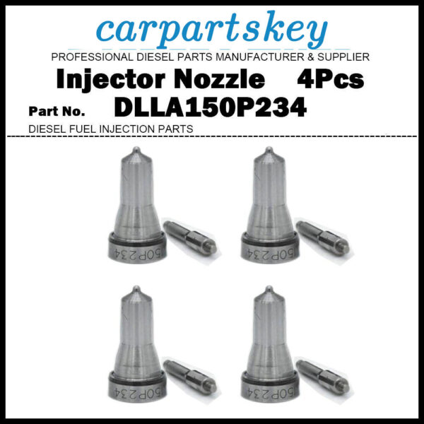 4Pcs Fuel Injector Nozzle Tips 129102-53000 DLLA150P234 for Yanmar 3TNE84 4TNE84
