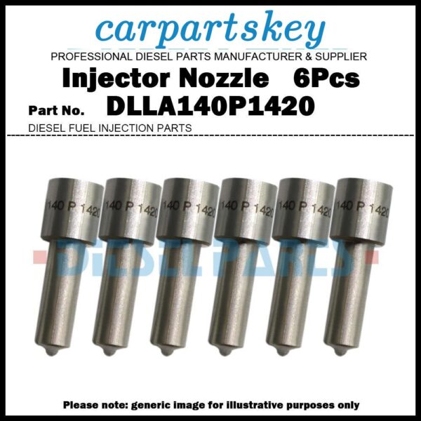 6Pcs Fuel Injector Nozzle Tips DLLA140P1420 for MACK ??E7 0432191319 736GB415M2