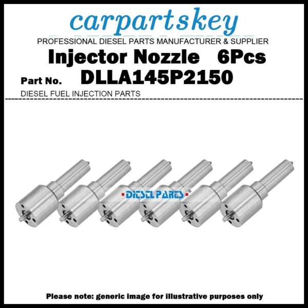 6Pcs Injector Nozzle DLLA145P2150 for Dodge Ram Cummins 6.7L 0445120177 5254261