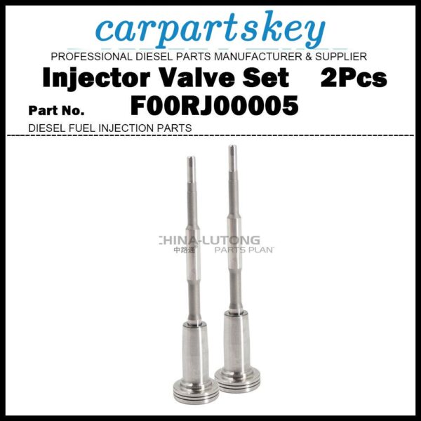 2Pcs Injector Control Valve Set F00RJ00005 for IVECO PEUGEOT 500384284 500313105