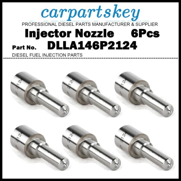 6Pcs Injector Nozzle DLLA146P2124 for 13-18 Dodge Ram 6.7L 0986435574 0445120188