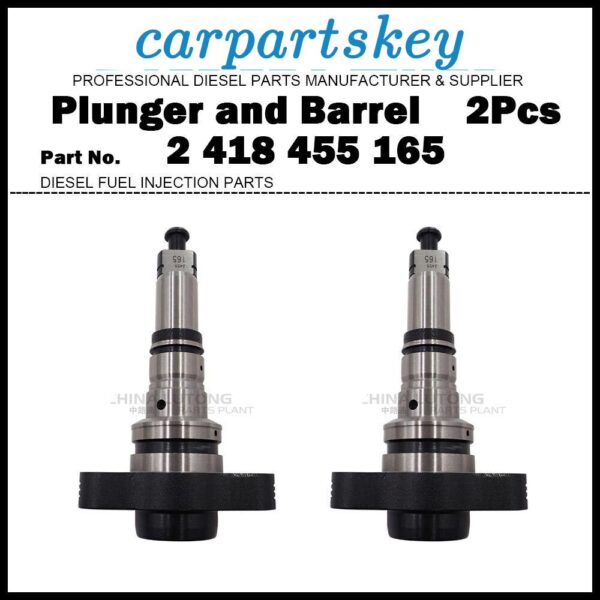 2Pcs Pump Element Plunger and Barrel 2455-165 2418455165 1123842 for SCANIA 113