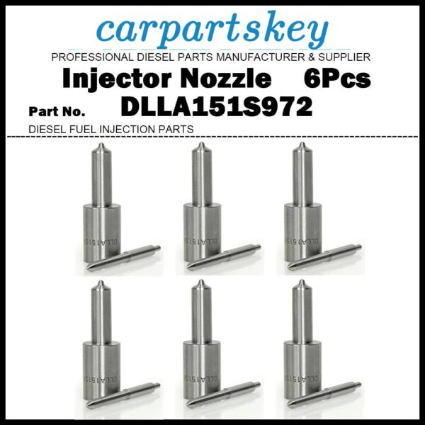 6Pcs Injector Nozzle DLLA151S972 for Fendt Favorite 614LSA 615LSA CASE CS75 CS78