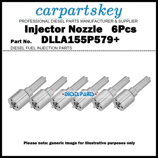 6Pcs Diesel Fuel Injector Nozzle Tips DLLA155P579+