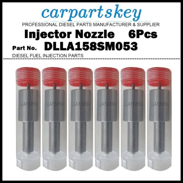 6Pcs Fuel Injector Nozzle 105025-0530 DLLA158SM053 for ISUZU Forward 6HH1 6HH1N