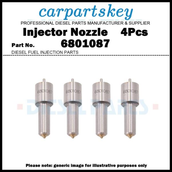 4Pcs Injector Nozzle 6801087 81865071 E8NN9E527BA for Ford 4630 5610 6610 7410