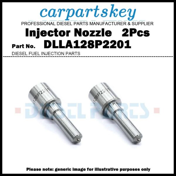 2x Fuel Injector Nozzle DLLA128P2201 for CASE MAGNUM 245 275 305 8.9L 0445120237
