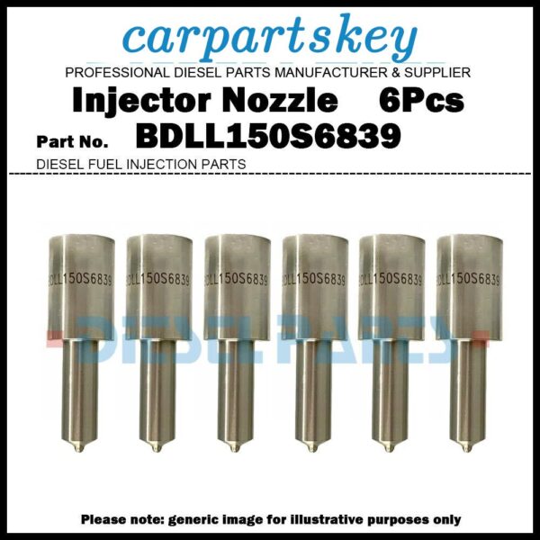 6Pcs Fuel Injector Nozzle 5621889 BDLL150S6839 VDLL150S6839CF for Perkins 6.358