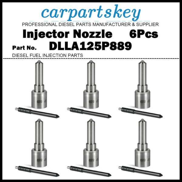 6x Injector Nozzle DLLA125P889 for John Deere 9.0D 095000-6480 RE528407 RE529149