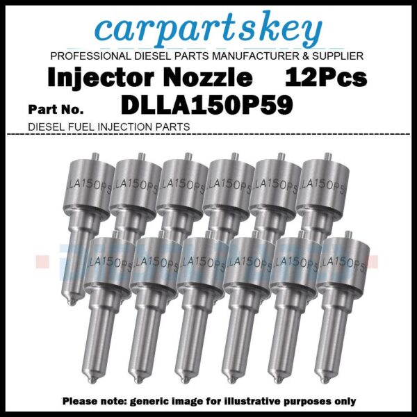 12x Diesel Fuel Injector Nozzle Tips DLLA150P59 for TOYOTA Land Cruiser 3.7D 14B