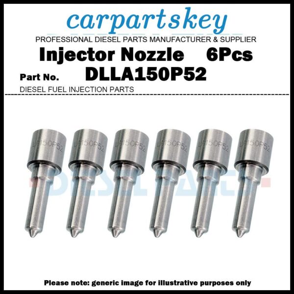 6x Fuel Injector Nozzle DLLA150P52 for VOLVO B10 F10 N10 9.6L 0432191848 1545102