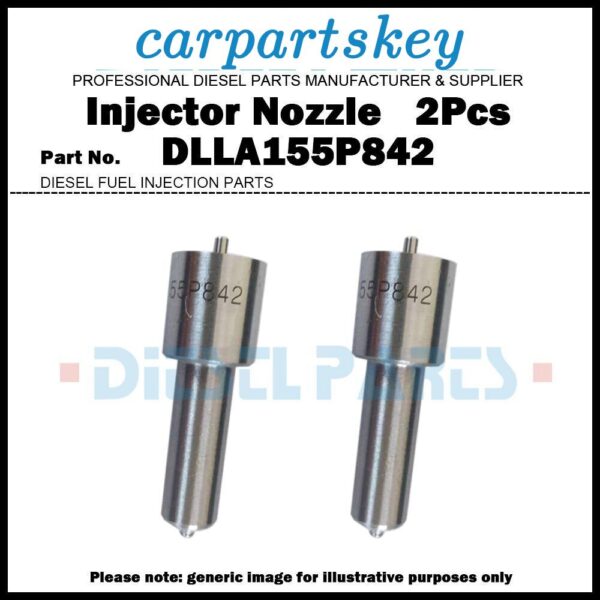 2Pcs Fuel Injector Nozzle DLLA155P842 for Hino J08E 095000-5271/5272/5273/5274