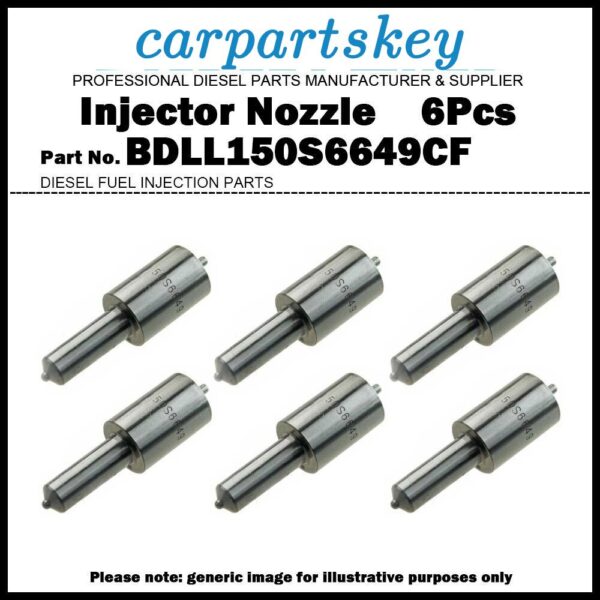 6x Fuel Injector Nozzle BDLL150S6649 5621696 2645L602 2645C610 for Perkins 6.354