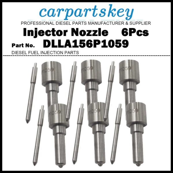 6Pcs Fuel Injector Nozzle DLLA156P1059 for MERCEDES ATEGO AXOR 6.4D A0060172221