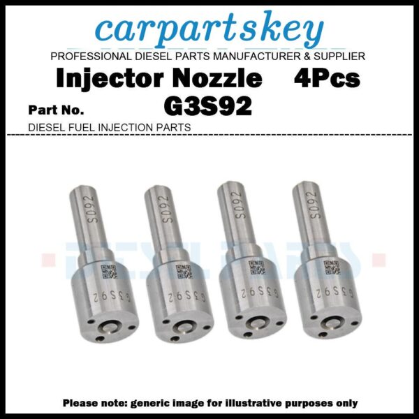 4x Fuel Injector Nozzle G3S92 for ISUZU D-MAX 4JJ1 3.0d 295050-1540 8-98246751-0