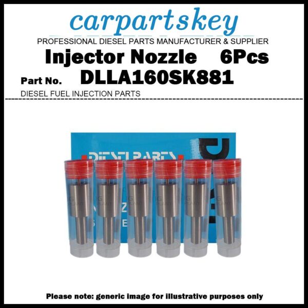 6x Diesel Fuel Injector Nozzle Tip KP-DLLA160SK881 DLLA160SN881 for Hyundai 6D16