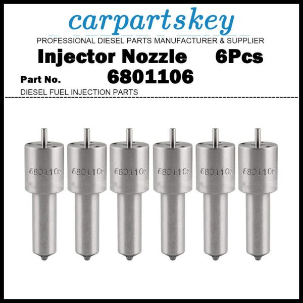 6Pcs Injector Nozzle 6801106 2645A617 for Massey Ferguson 396 397 399 4260 6160