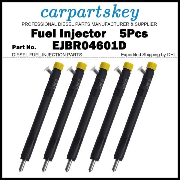5Pcs Fuel Injector EJBR04601D A6650170321 for Ssangyong Rexton Kyron Rodius 2.7d