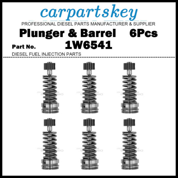 6Pcs Fuel Pump Plunger and Barrel 1W6541 20R-5291 for Caterpillar CAT 3306 3306B