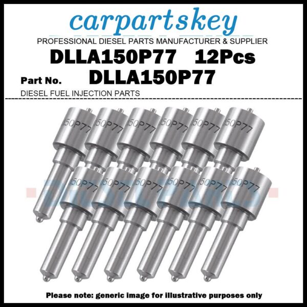 12x Diesel Fuel Injector Nozzle DLLA150P77 for TOYOTA Land Cruiser 4.2L 1HD-T/FT