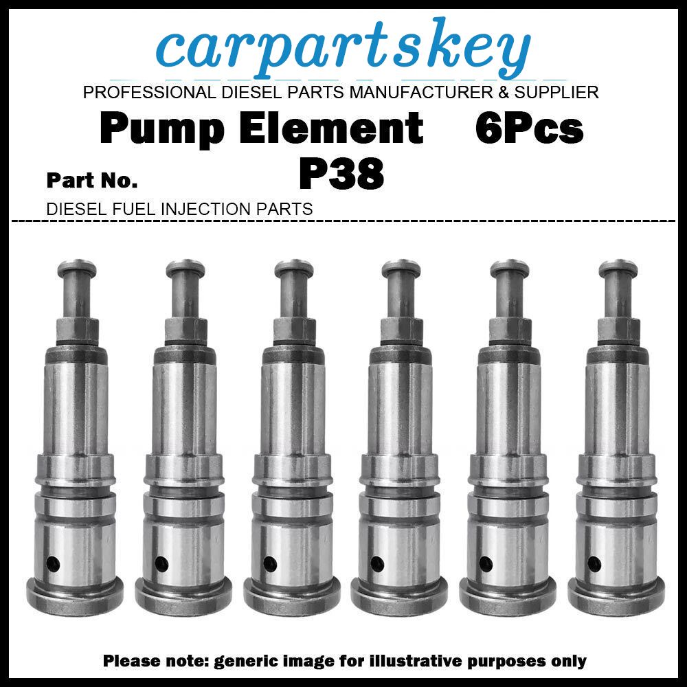 6x Pump Element Plunger P38 134101-5220 for Hino Blue Ribbon ER100 ER200