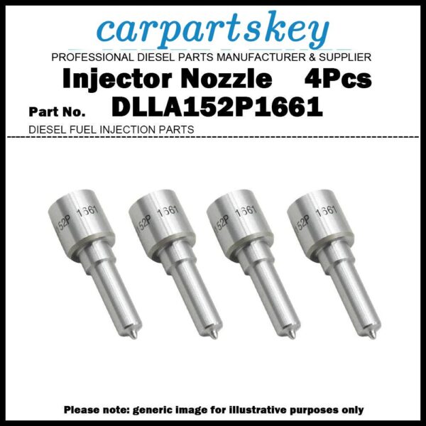 4Pcs Fuel Injector Nozzle DLLA152P1661 for Fiat Lancia 1.6D Multijet 0445110300