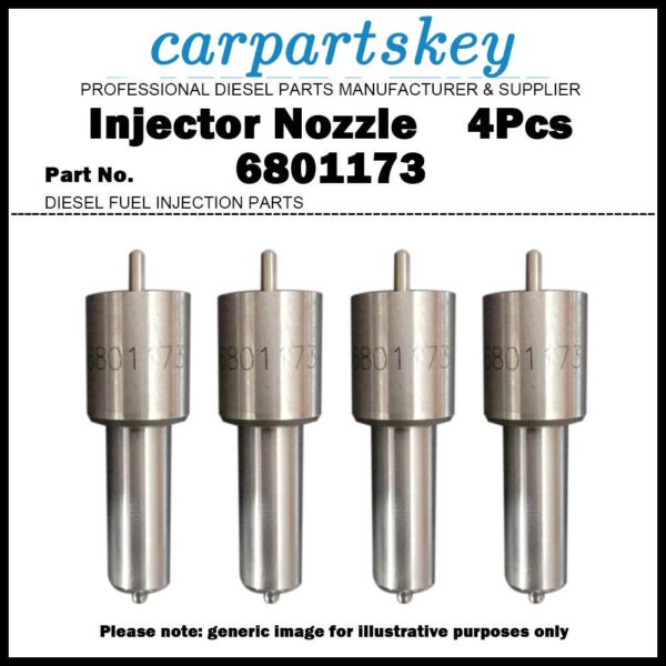 4x Fuel Injector Nozzle 6801173 for Massey Ferguson 275 290 610 Maxion 3000 750