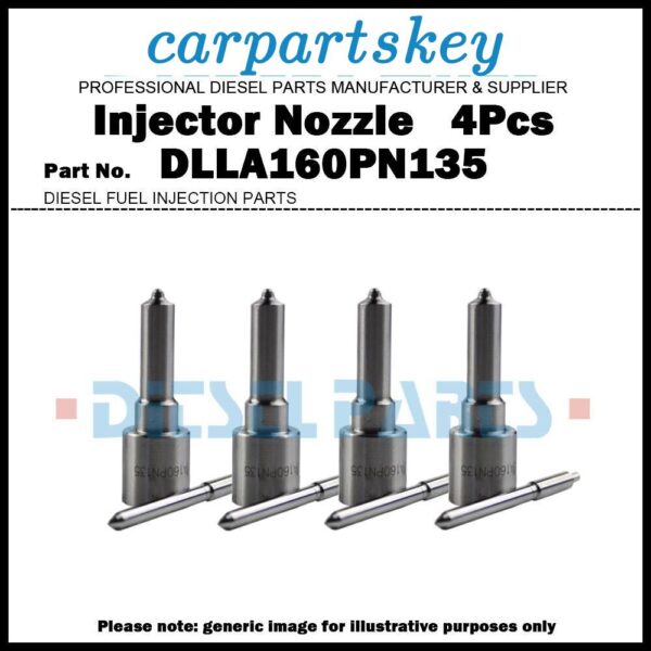 4X Fuel Injector Nozzle DLLA160PN135 for Hyundai Mighty HD65 HD72 3.3D D4AL D4AK
