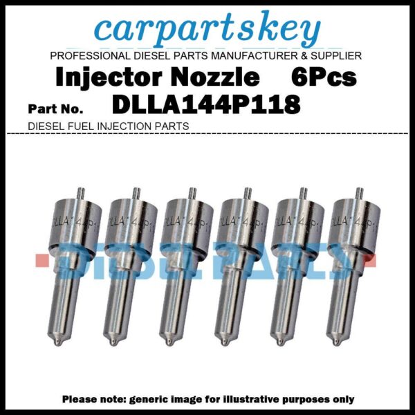 6x Fuel Injector Nozzle DLLA144P118 0433171107 for VOLVO Penta 0432191809 838665