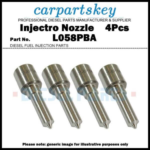 4x Fuel Injector Nozzle L058PBA 2645A633 4224323M1 for Perkins 2645A049 B00801A