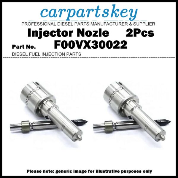 2x Injector Nozzle F00VX30022 for Audi A4 A6 A8 Q7 3.0TDI 059130277AB 0445115037