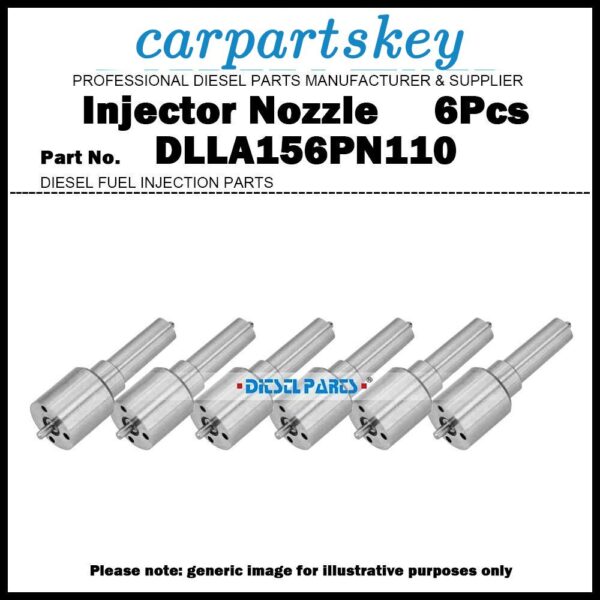 6x Fuel Injector Nozzle 105017-1100 DLLA156PN110 for ISUZU Forward 6BG1 6BG1T