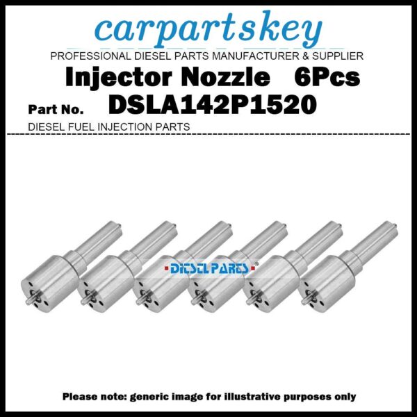 6Pcs Fuel Injector Nozzle Tips DSLA142P1520