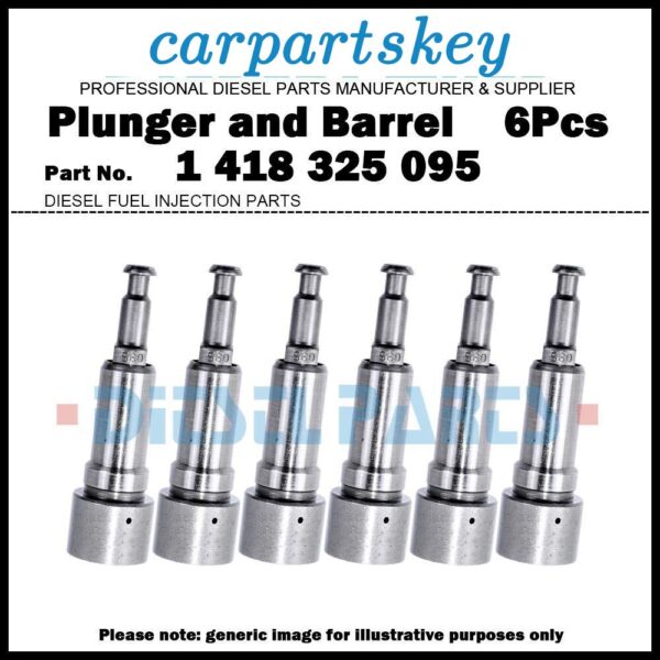 6Pcs Pump Element Plunger and Barrel 1418325095 1325095 for UTB U650 U445