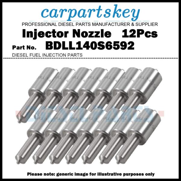 12Pcs Fuel Injector Nozzle BDLL140S6592 for David Brown 1200 1290 1294 1390 1410