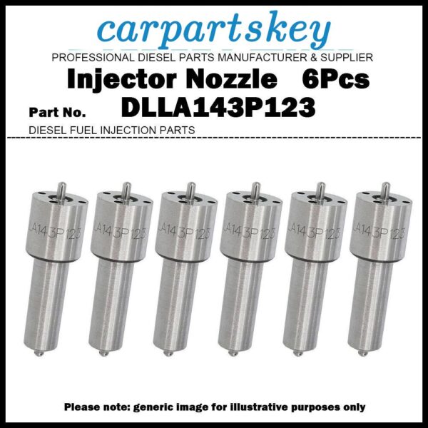 6Pcs Fuel Injector Nozzle 0433171112 DLLA143P123 for VOLVO PENTA 848799 3803254