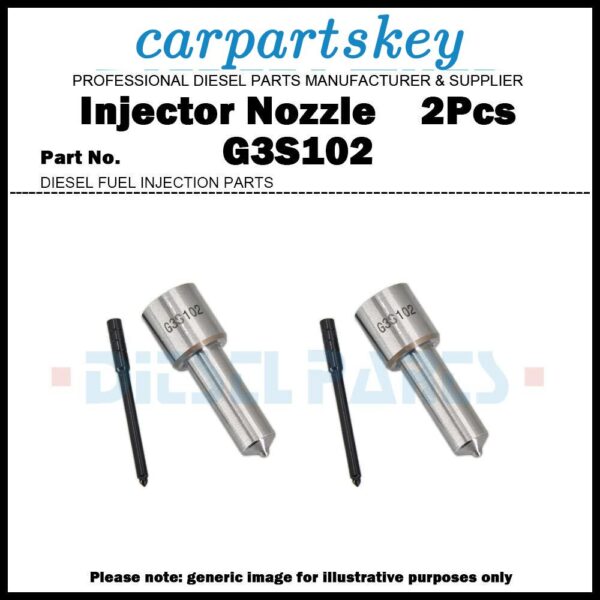 2x Fuel Injector Nozzle G3S102 for Kobelco HINO J08E / 295050-0230 23670-E0400