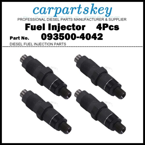 4x Fuel Injector 093500-4042 with Nozzle DN4PD57 for TOYOTA 2L 3L 2.4d 2.8d