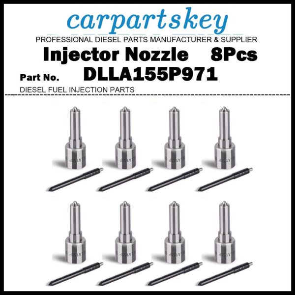 8Pcs Injector Nozzle DLLA155P971 for Toyota Land Cruiser 1VD V8 4.5D 23670-51010