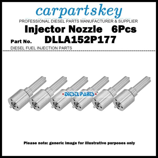 6Pcs Fuel Injector Nozzle Tips DLLA152P177 F019121177 for Yuchai