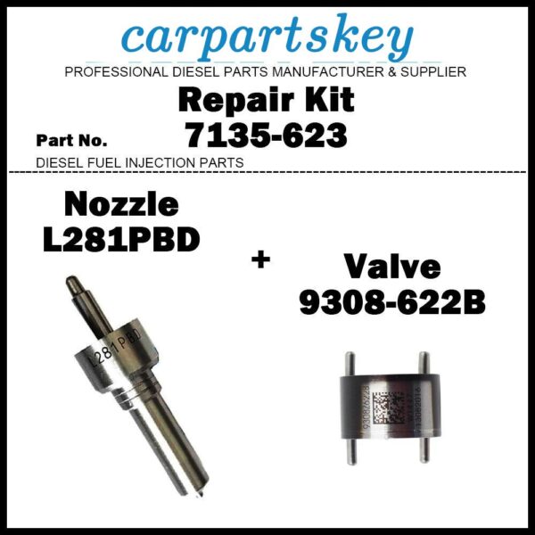 Repair Kit 7135-623 Nozzle L281PRD Valve 28278897 for KIA Bongo 2.9d EJBR05501D