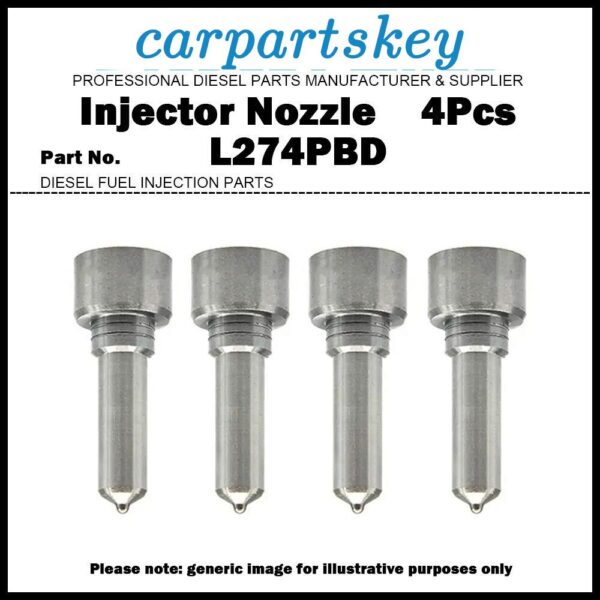4x Injector Nozzle L274PBD for Yuchai 4F EJBR05301D EJBR06101D F5000-1112100-011