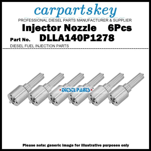 6x Diesel Fuel Injector Nozzle DLLA140P1278 for RENAULT MAGNUM 400/440/480 12.0L